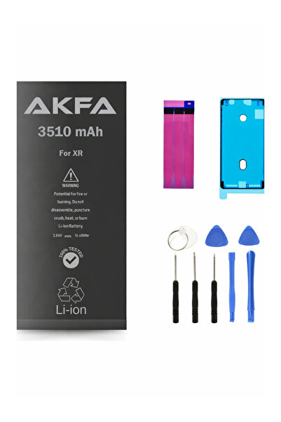 Akfa nano Iphone Xr Uyumlu %40 Güçlendirilmiş Telefon Bataryası 3510 Mah Tami...