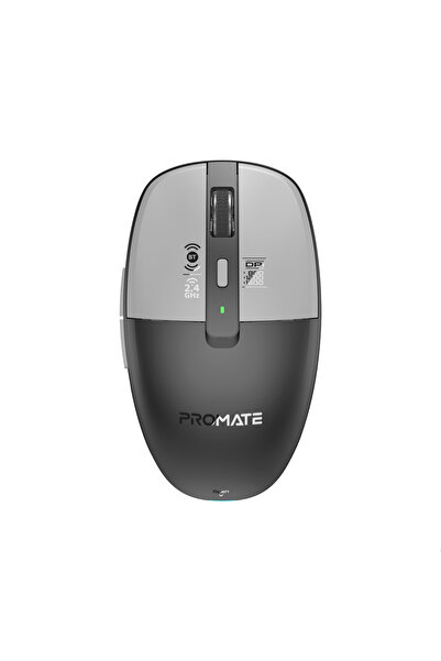Promate Flixi Bluetooth + 2.4GHz Wireless Mouse, 1600 DPI, Silent, Dual Dongl...