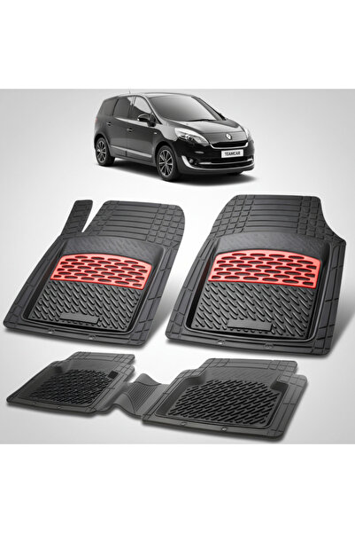 TEAMCAR Πατάκια δαπέδου για Renault Grand Scenic III 2 MPV (Μακρύ) Συμβατά 20...