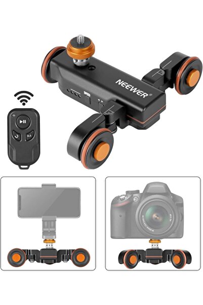 NEEWER Wireless 3-Wheel Motorized Dolly Camera with Remote Control for DSLR, ...
