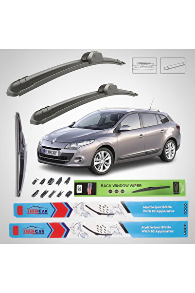 TEAMCAR Renault Megane III Estate (2008-2012) Πλήρες Σετ Υαλοκαθαριστήρων