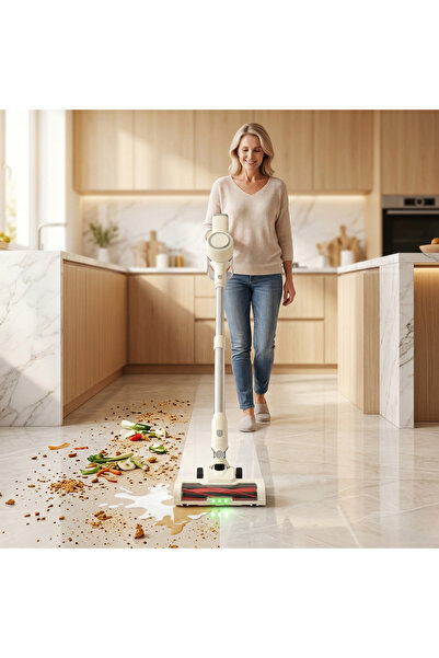 Generic Cordless Vacuum Cleaner with Smart LCD Screen, HEPA Filter, Anti-Tang...