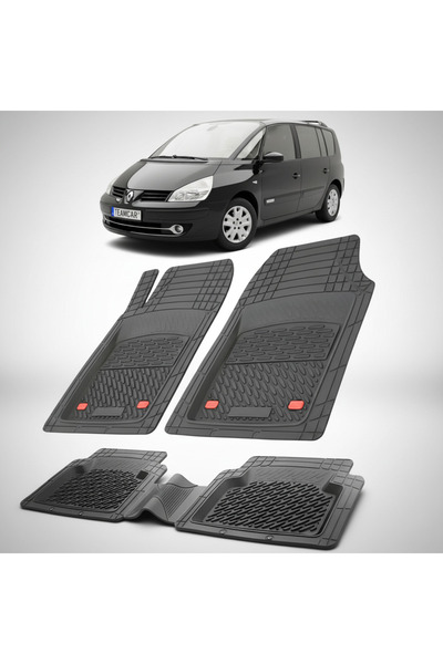 TEAMCAR Renault Espace IV 3 MPV Συμβατά Πατάκια Δαπέδου 2010-2012 |   Μαύρο
