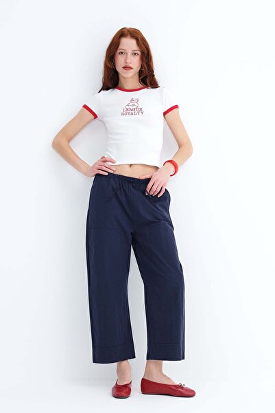 Addax Штани на еластичній талії PN18178