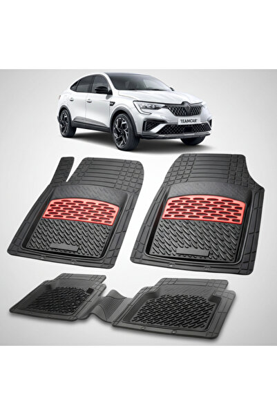 TEAMCAR Renault Arkana 2 SUV Κουπέ Συμβατά Πατάκια Δαπέδου 2023-2026 |   Κόκκινο