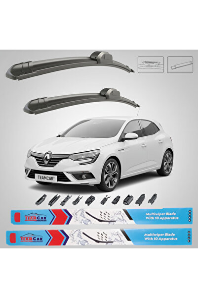 TEAMCAR Renault Megane IV Hatchback (2015-2017) Σετ Υαλοκαθαριστήρων Εμπρός