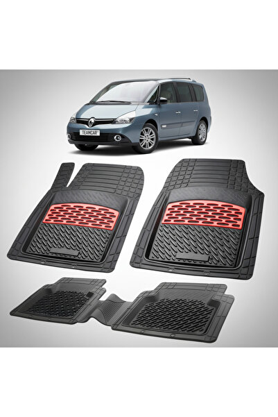 TEAMCAR Renault Espace IV 4 MPV Συμβατά Πατάκια Δαπέδου 2012-2015 | Κόκκινο