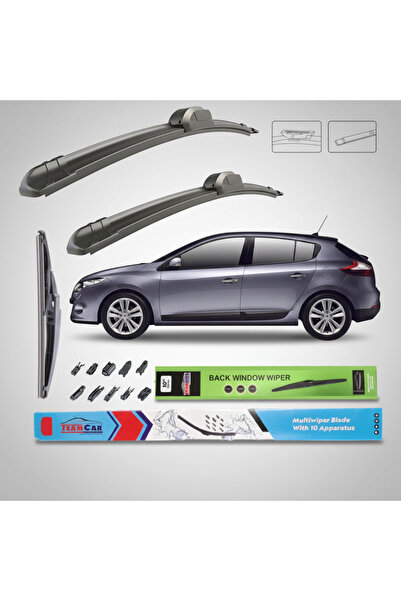 TEAMCAR Renault Megane III (2008-2016) Πλήρες Σετ Υαλοκαθαριστήρων