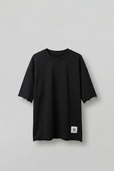 ablukaonline Ανδρικό πλεκτό μπλουζάκι με φούντα και λεπτομέρειες σε μεγάλο μέ...