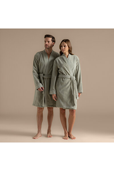 Chakra Rachel Unisex Bathrobe Olive Green