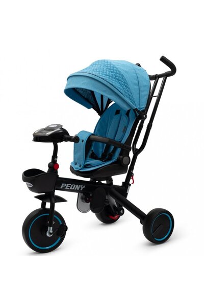 Babymix Baby Mix Peony Blue children's tricycle with reversible seat, EVA whe...