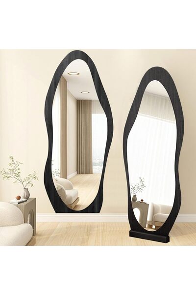 TDOO 160 * 55CM Full-Length Mirror, Stand and Hang Reliable Wall Mirror