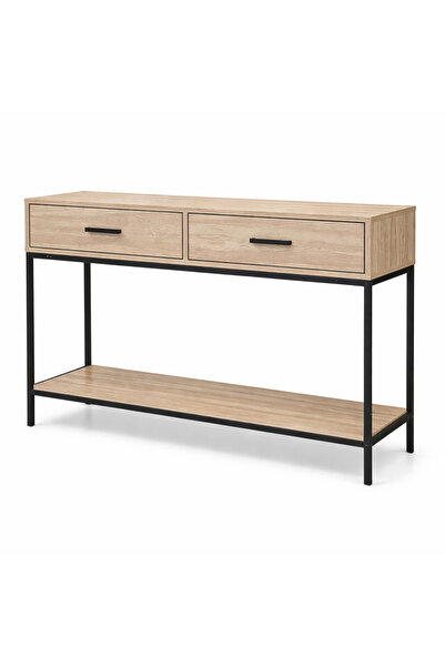 Generic طاولة كونسول فخمة بدرجين – تصميم عصري بلمسة خشب أنيقة مقاس 100سم ×30 ...