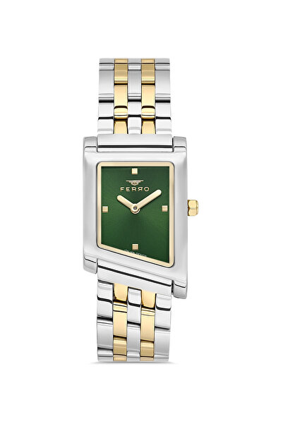 FERRO Yellow and Silver Steel Cord Women's Wristwatch Fl21771A-D6 3Atm Water ...