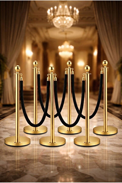 Grand City Media ستاند حاجز تنظيم الحشود والمسارات – الطقم الذهبي الملكي والح...