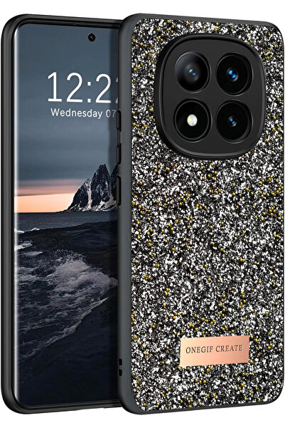 ONEGIF Nrzsnt Redmi Note 14 4g Bright Simli Cover (123233) - Silver