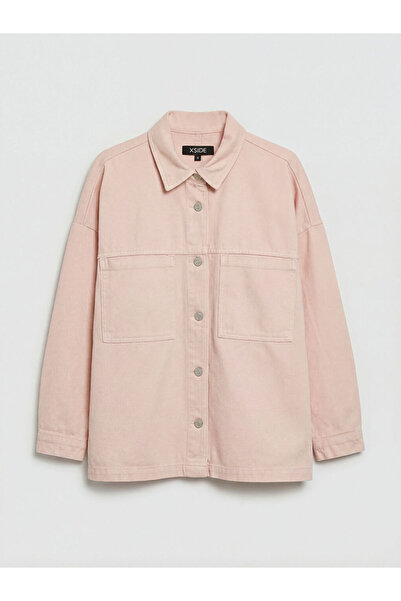 LC Waikiki Pink Women's Jean Shirt