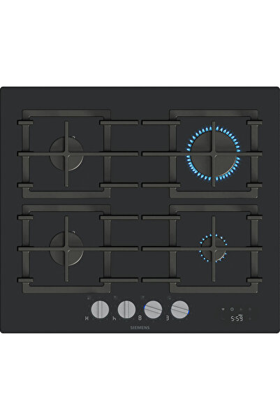 Siemens Gazlı Ocak 60 cm Sert cam Siyah iQ700