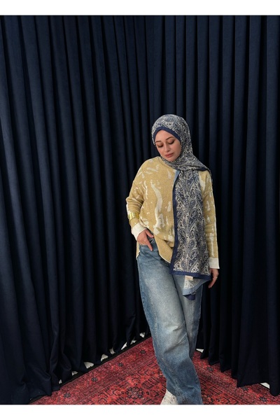 Neva Wear Marbled Patterned Soft Tunic Knitwear