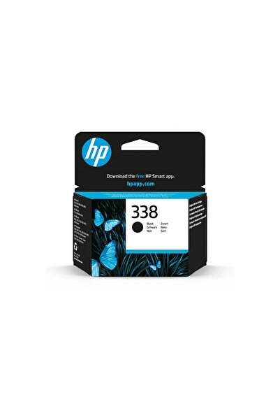 HP 338 Original Black Vivera Ink Cartridge, 11 ml, 1-Pack (C8765EE#UUS)
