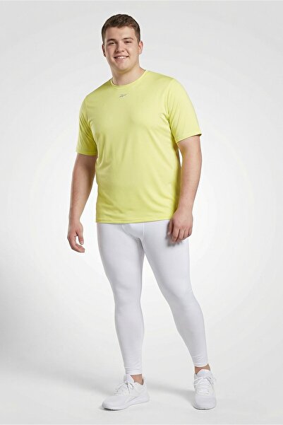 Reebok Men Sportswear Fit Short Sleeve Training T-Shirt, Lemon Green