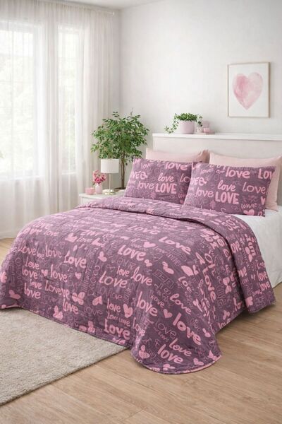 Arma Concept Set cuvertură de pat multifuncțională dublă (Pique) și 4 fețe de...