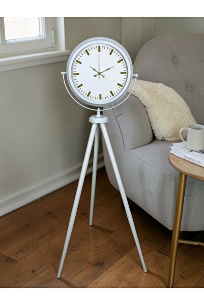 Leyaton ساعة أورا البيضاء ذات القاعدة الثلاثية RVRYT-RS345