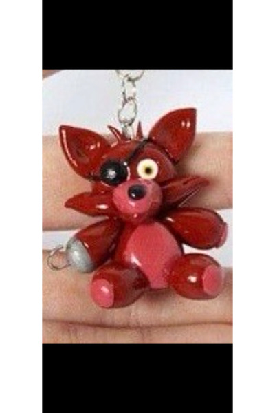 ZephiaStore Fnaf Figure Keychain Handmade Foxy Charm Accessory (Figure Approx...