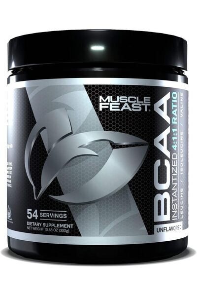 Muscle Feast مسحوق BCAA نباتي بنسبة 4:1:1، خالٍ من السكر، مناسب للكيتو، بدون ...