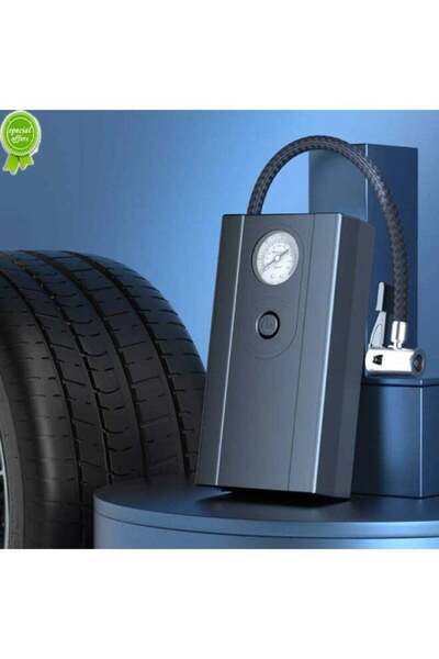 Arabest ضاغط هواء محمول للسيارة، منفاخ إطارات 12 فولت تيار مستمر مع مقياس ضغط...