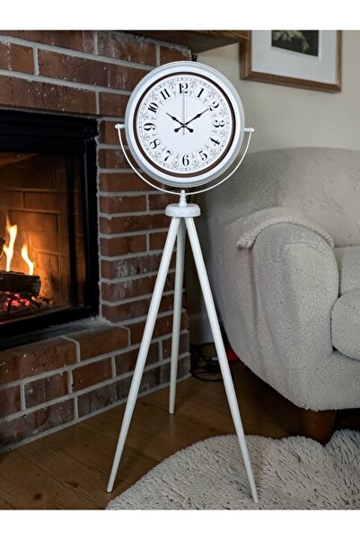 Leyaton Classic Numeral White Tripod Stand Clock Rvryt-Rs345