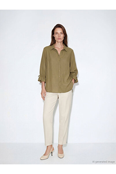 LC Waikiki Ruffled Textured Women's Shirt