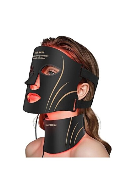 Cristalis Sale Masca LED profesională fără fir cu 7 culori pentru față și gât