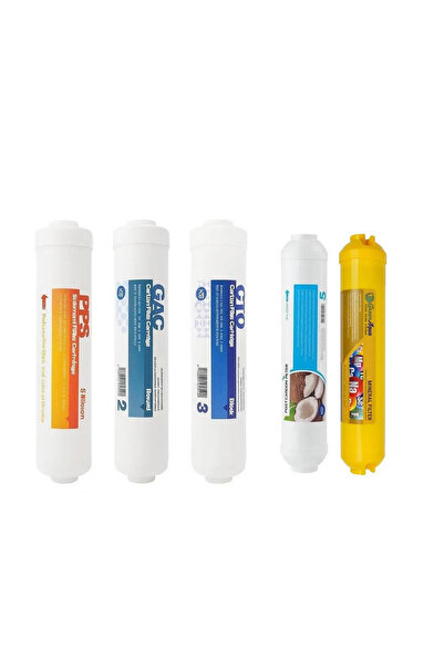 AQUA BELLA Membransız 6 Aşamalı Filtre Seti Sarı Mineralli