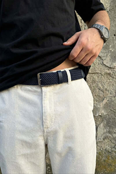 Livio Ferri Curea elastică din tricot Lycra pentru bărbați Velta