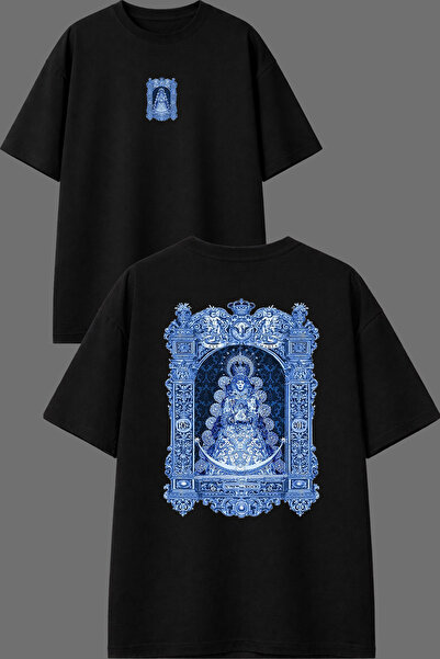 VSRN Μπλουζάκι Queen Historical Design με στάμπα μπροστά και πίσω, μαύρο, ove...