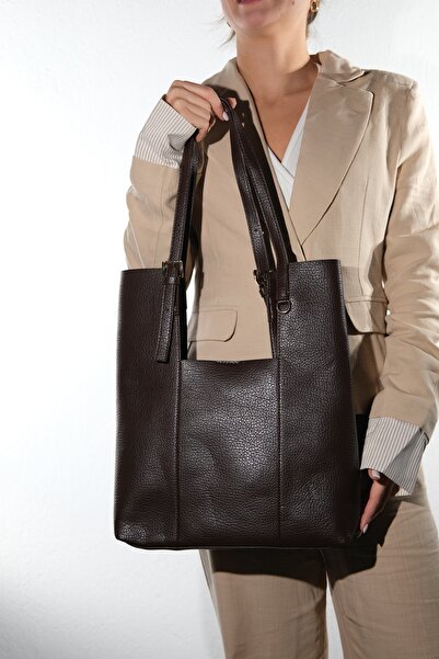 LuviShoes Γυναικεία τσάντα ώμου UTOPIA Brown Floater
