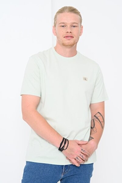 Calvin Klein Jeans Tricou din bumbac cu insignă logo