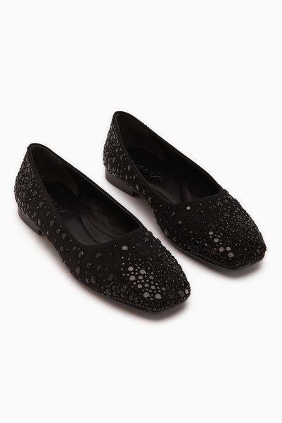 Limoya Lorin Black Stone Women's Ballerinas