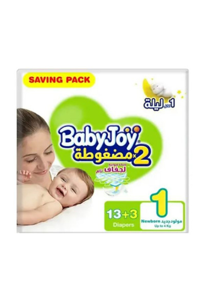 Baby Joy Peeby Goey Diapers Size 1 Pack of 16 Pieces