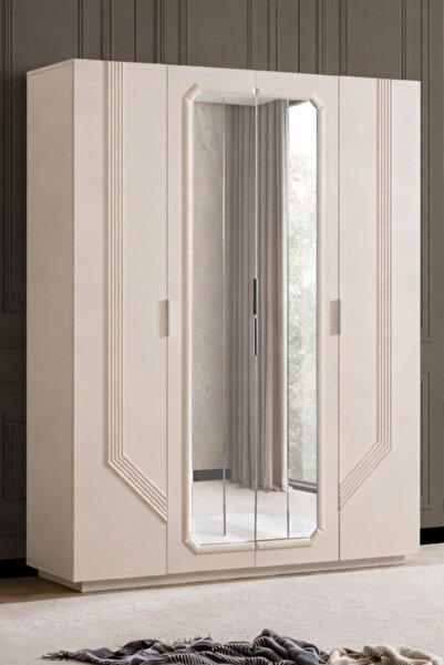 Setay Gardırop, Velora 4 Kapaklı Aynalı Dolap