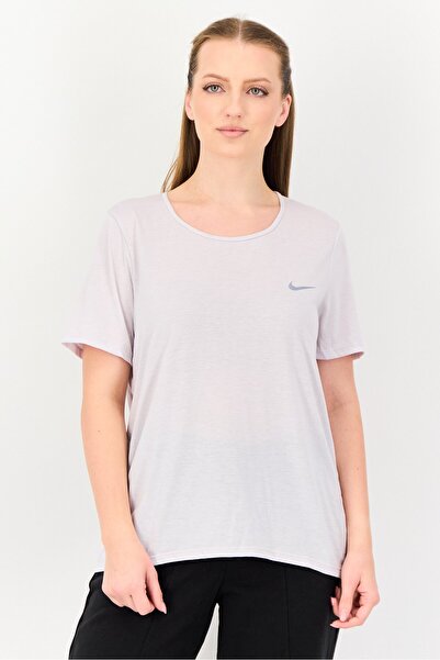 Nike Women Dri Fit Short Sleeve Running Tops, Lavender