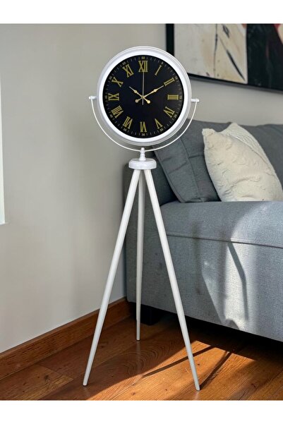 Leyaton Luxury White Tripod Stand Clock Rvryt-Rs345