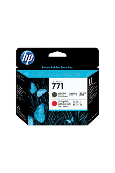 HP 771 Cap Printare Original Matte Black & Chromatic Red, 1-Pack (CE017A)