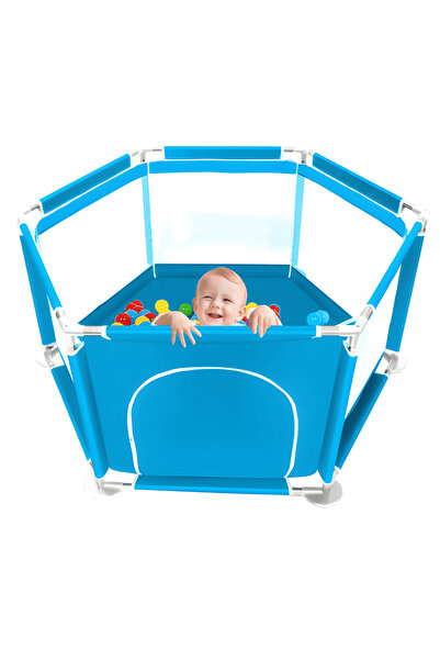 Teno ®   Țarc pentru copii, ușă cu fermoar, plasă, materiale de calitate, mon...