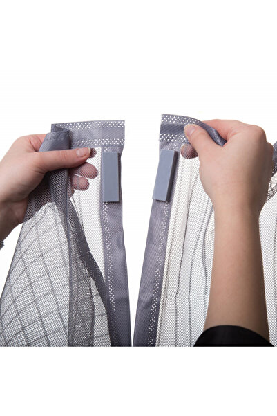 Q DECOR home&kids&garden Plasă magnetică anti-insecte, 100 x 220 cm, Gri