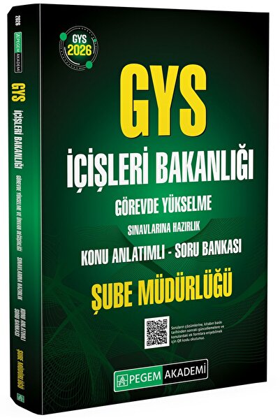Pegem Akademi Yayıncılık 2026 GYS İçişleri Bakanlığı Görevde Yükselme Sınavla...