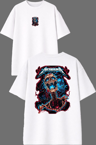 VSRN Μπλουζάκι Metallica Electric Skeleton Design με στάμπα μπροστά και πίσω,...