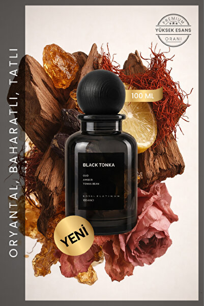 Royal Platinum Black Tonka 100 Ml Unisex Niche Parfüm Oud Tonka Amber Sıcak Y...