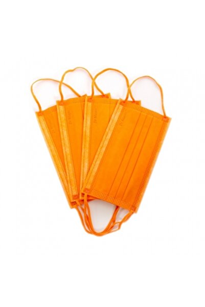 Dr. Mayer Medical Mask Disposable 4 Layers Set of 50 pcs - Orange